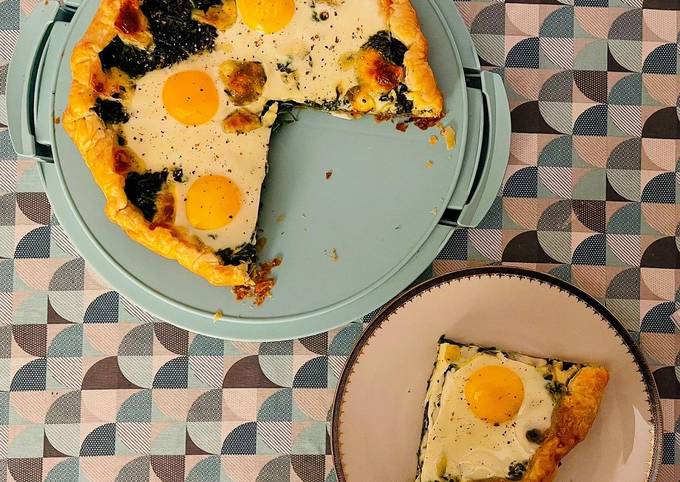 Torta di spinaci e uova