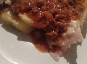 Foto principal de Lasaña de papa con salsa bolognesa