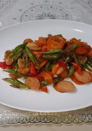 Foto resep Tumis Buncis Wortel Sosis