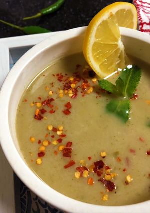 A picture of Jowar (Sorghum) Soup.