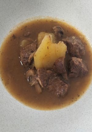 Una foto de Coja o morcillo en su salsa