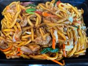 A picture of egg chicken chow mein