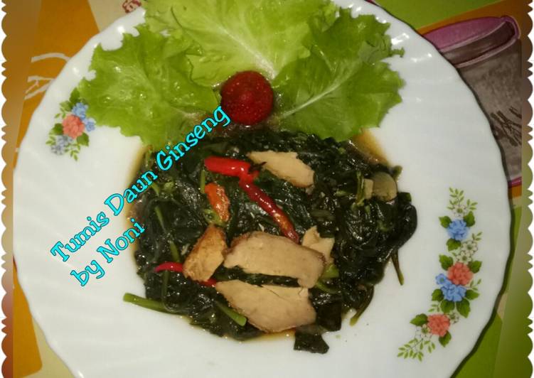 Resep Tumis Daun Ginseng yang Bikin Ngiler