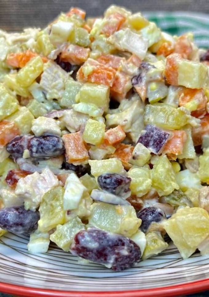 Смачний салат на Новий рік/Смачний салат до святкового столу)