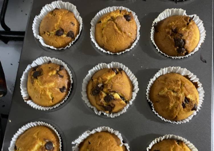 Simple Way to Make Any-night-of-the-week Chocolate chip muffin