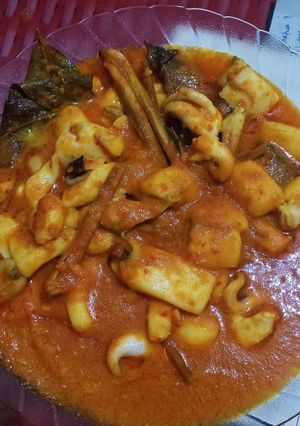 Foto resep Sontong tiram kuning pedas