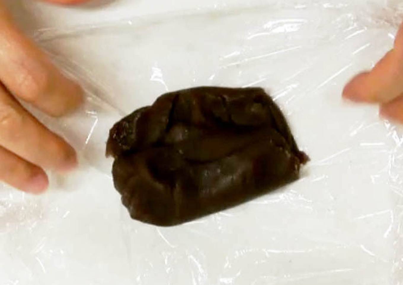 Black Dough for Nerikiri-Wagashi (with wheat flour)