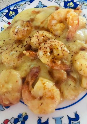 صورة لوصفة جمبري بصوص الليمون والثوم
