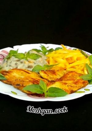 عکسی از دستور استیک مرغ 😋😍