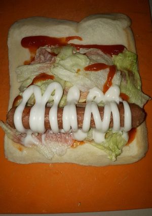 Foto resep Roti bakar sosis