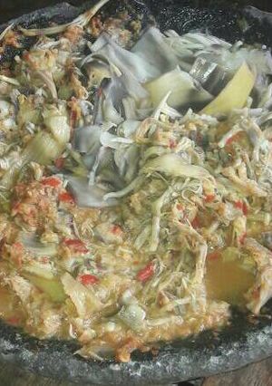 Foto resep Pecak jantung pedas nikmat