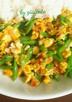 Foto resep Buncis Orak-arik telur