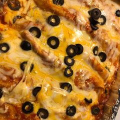 A picture of My chicken enchiladas.