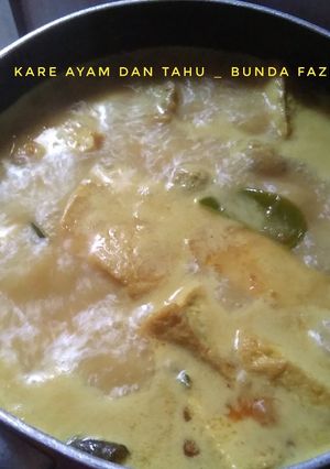 Foto resep Kare Ayam dan Tahu
