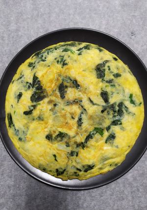 Foto principal de Tortilla de patatas y espinacas