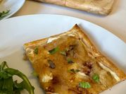 A picture of goats cheese tarts