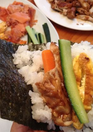 A picture of Temaki-zushi.