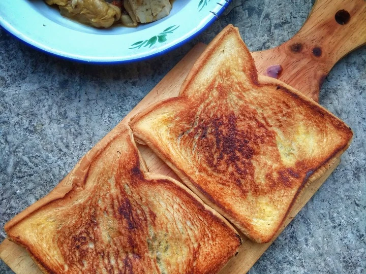 Langkah Gampang Membuat Resep Roti panggang teflon yang Lezat Sekali Anti Ribet, Mantap Sekali