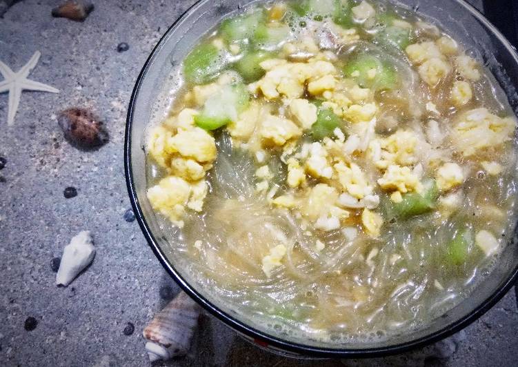 Resep Sup Sotoy (Soun, Telur, Oyong), Bikin Ngiler