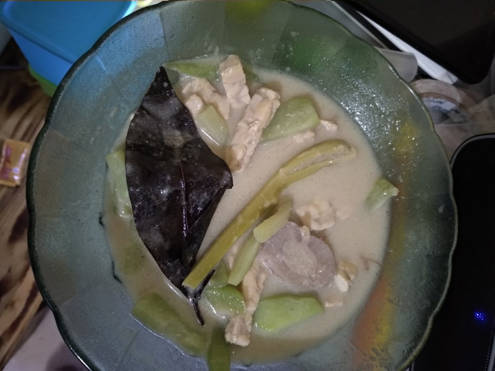 Cara Gampang Membuat Sayur labu siam tempe kuah santan, Menggugah Selera