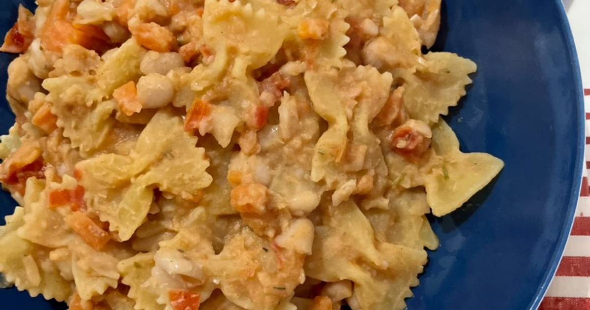 farfalle con crema di peperoni bimby