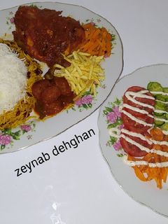 عکسی از دستور زرشک پلو با مرغ