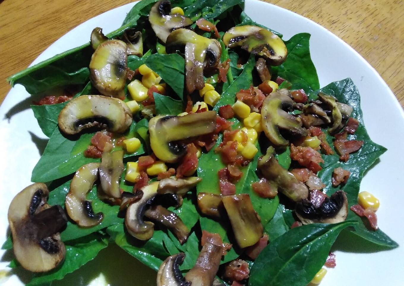 Ensalada de espinacas y tocino 🥗🥓