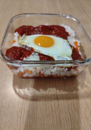 Una foto de Arroz a la cubana