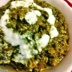 A picture of Methi Malai Peas Sabzi.