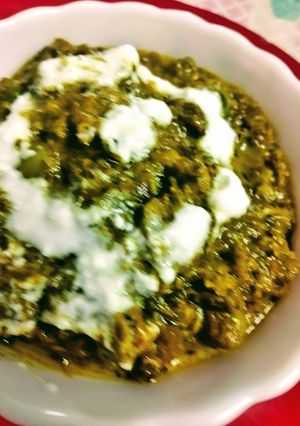 A picture of Methi Malai Peas Sabzi.