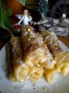 صورة لوصفة زلابية سورية
