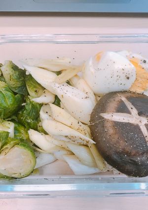 香菇鑲肉便當(減醣料理) 的食譜成品照片
