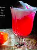 Ice cream float rose mocktail