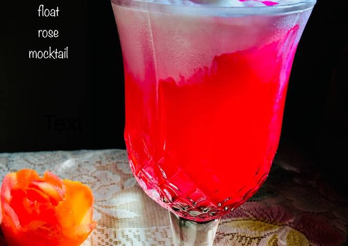 Recipe of Perfect Ice cream float rose mocktail