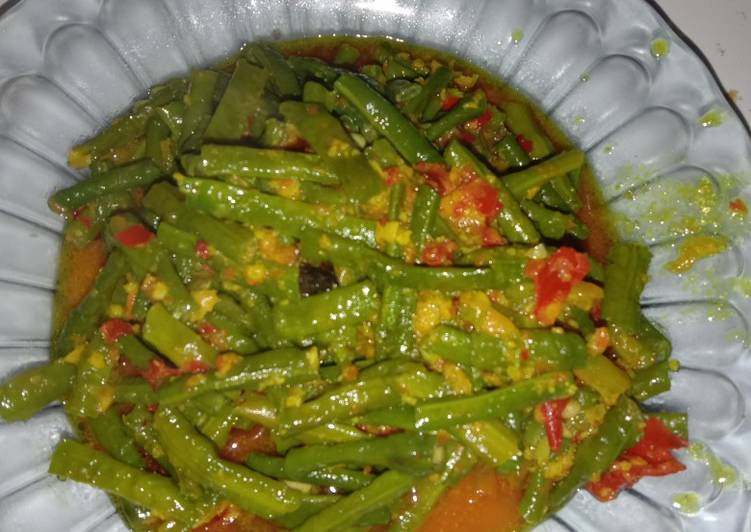 Resep Tumis kacang panjang bumbu kuning oleh Uun