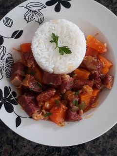 Foto de Carne seca com abóbora