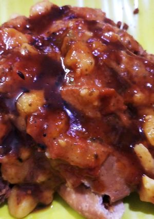 A picture of Dal kachauri Chaat.