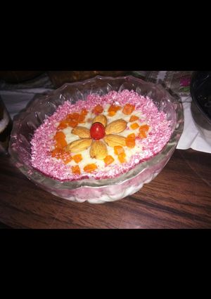 A picture of Dudh ka halwa (thandai flavour).