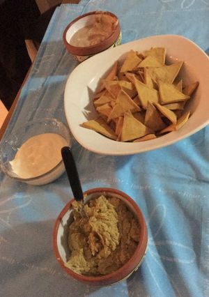 Una foto de Doritos caseros ordenados