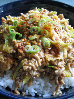 A picture of Stir-fried Pork Mince & Cabbage with Spicy Miso Sauce.