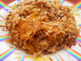 رشته پلو با مرغ