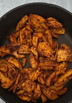 Hình của món Gà cay eatclean.