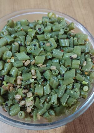 A picture of Simple beans sabji.