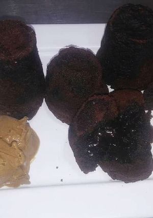 Una foto de Volcán de chocolate