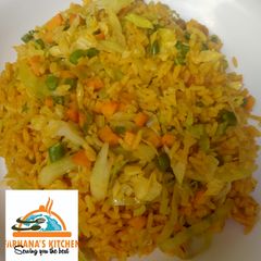 A picture of Simple palm oil jollof rice.