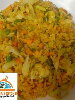 A picture of Simple palm oil jollof rice.