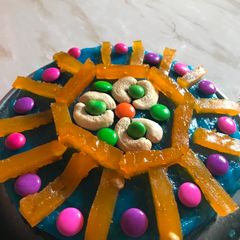 A picture of Aata Halwa cake.