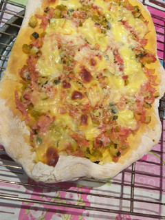 Una foto de Pizza vegetal