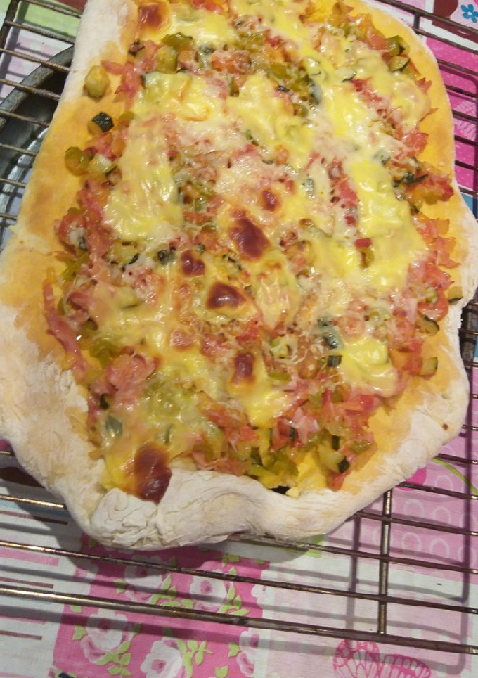 Una foto de Pizza vegetal