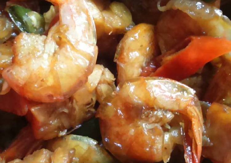 Cara Membuat Udang Tempe Saos Tiram yang Enak Banget